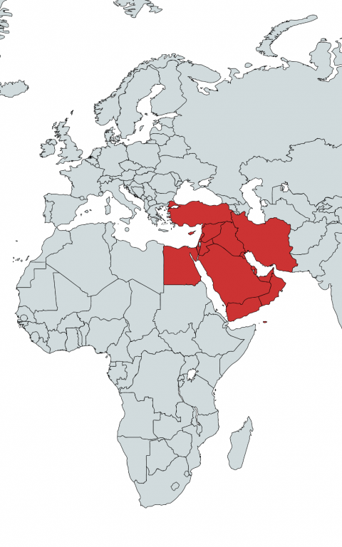 Map Middle East