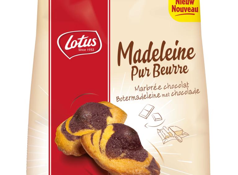 Botermadeleine met chocolade Botermadeleine met chocolade