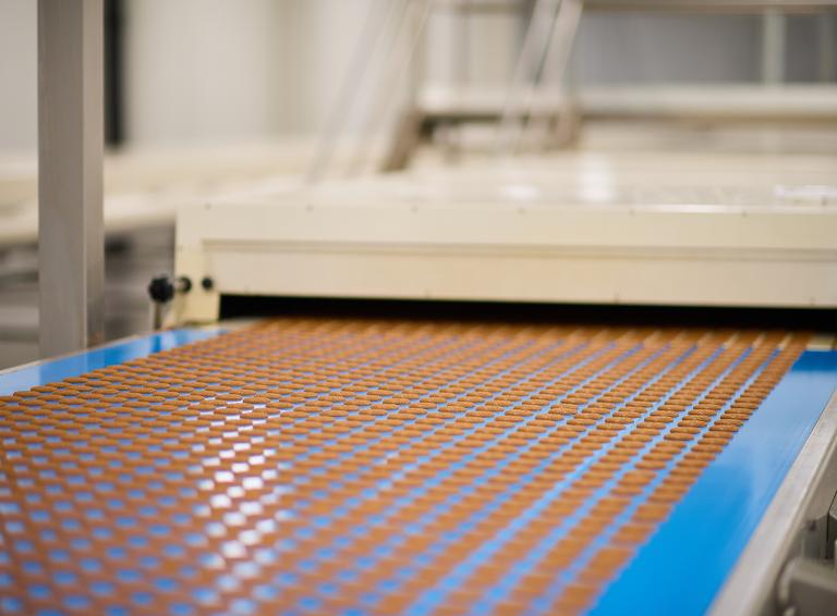 Production Biscoff® sandwich cookie Production Biscoff® sandwich cookie