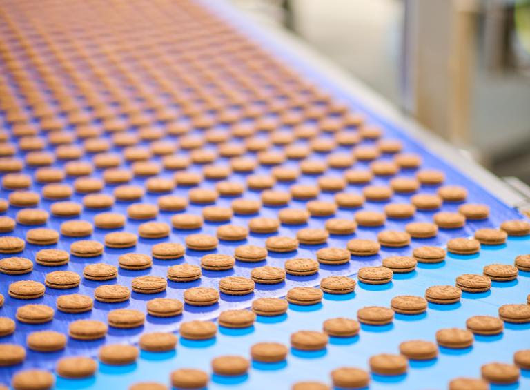 Production Biscoff® sandwich cookie Production Biscoff® sandwich cookie